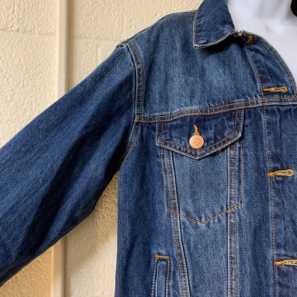 2/$30 Dark Washed Oversized Denim Jacket - Picture 3 of 6